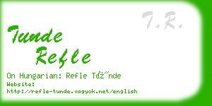 tunde refle business card